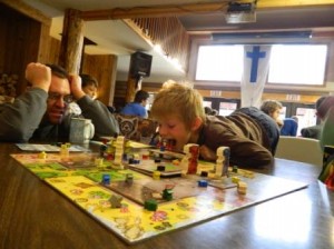 But Scruffy said never to even eat by the board games!!!